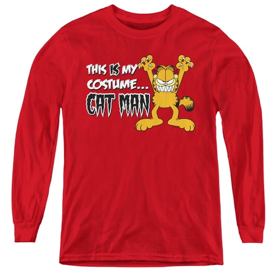 Garfield - Cat Man - Youth Long Sleeve Shirt - Small
