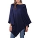 thumbnail image 1 of Capa tipo poncho de punto suave para señorita Shorthair, 100 cm, con forma de chal, 1 of 7