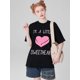 thumbnail image 1 of Camiseta "Sweetheart Romance" 100 % algodón para San Valentín: bonita y cómoda, ideal para parejas, ropa informal y para el tiempo libre., 1 of 7