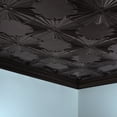thumbnail image 2 of Fasade Art Deco 2ft x 4ft Vinyl Glue Up Ceiling Tile in Smoked Pewter 5pk, 2 of 2