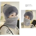 thumbnail image 6 of LEKODE Faux Fur Hat with Neck Cover Womens Beanies for Winter Summer Beanies Brimless Caps for Women Winter Hat Men Beanie Caps for Men Gray A, 6 of 7