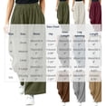 thumbnail image 3 of Tqcoqu Women's Corduroy Wide Leg Pants, Elastic High Waist Loose Casual Long Trousers with Side Pockets, 3 of 9