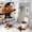 style-1, variant on Halloween Mickey Ghost Pumpkin Bat Candy Shower Curtain Bathroom Sets Toilet Lid Rug, Rugs Mat Bath Mat And Contour Mat, Shower Curtain 4Pcs