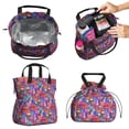 thumbnail image 2 of Pioneer Flower Floral Print Pattern Drawstring Lunch Bag Women - Drawstring Lunch Bag Insulated for Work Office - Stain-Resistant Large Lunchbags for Women with Multi-Pockets, 2 of 6