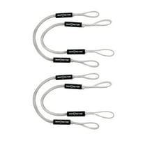 Extreme Max 3006.3252 BoatTector Bungee Dock Line Value 4-Pack - 5', White