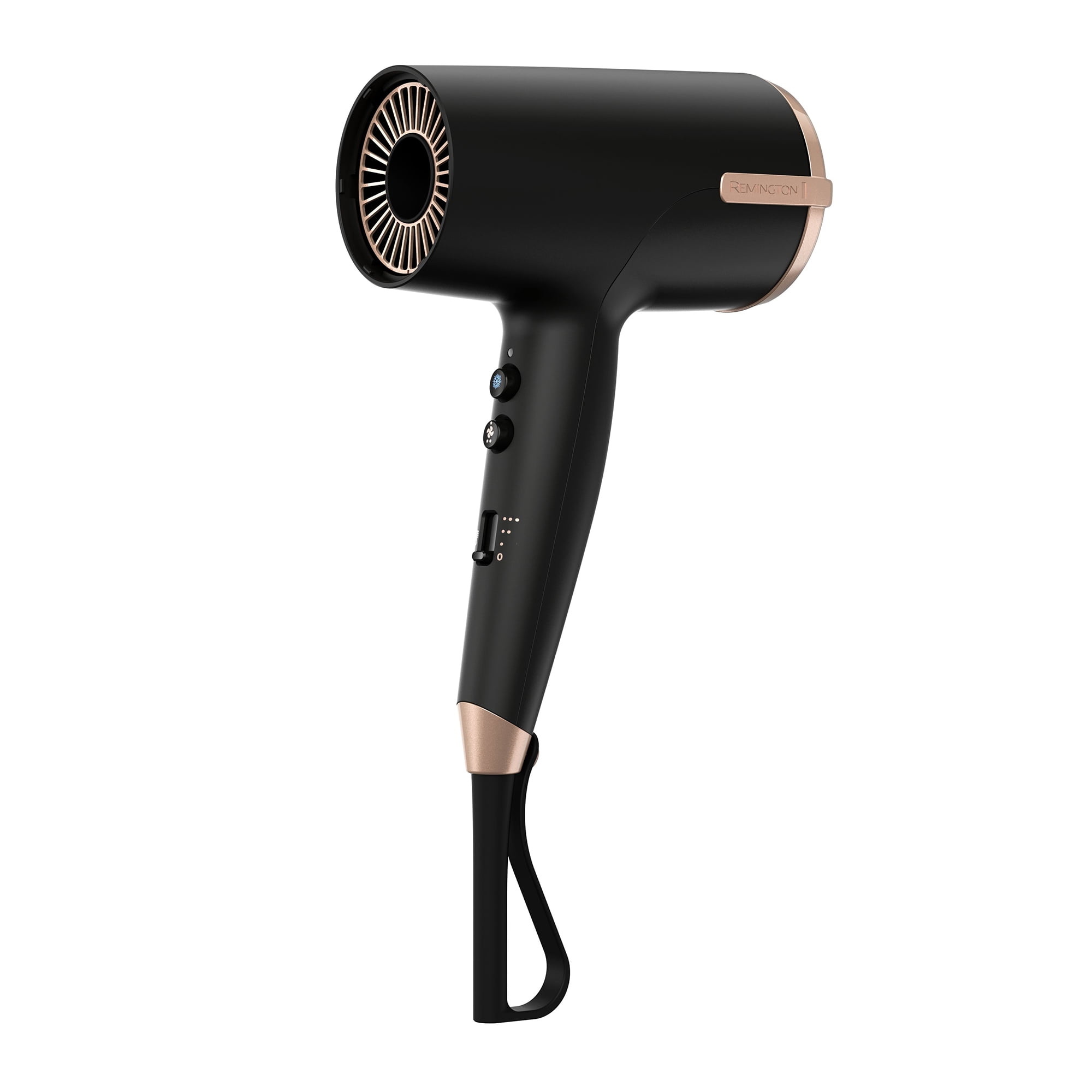 Remington ONE Ionic Hair Dryer, Ceramic, with Diffuser, Flyaway Tamer & Concentrator, Black