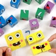 thumbnail image 4 of Cubo mágico que cambia de cara con forma de caja de hierro para la educación de la primera infancia de los niños, bloques de construcción de expresión de combate de partículas grandes, juguetes de, 4 of 5