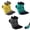 Mix Colors, variant on 3 pairs of breathable marathon running five-finger non-slip sports socks Outdoor men's and women's cotton socks-S&grey