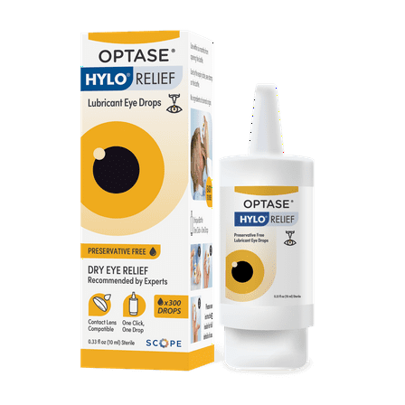 OPTASE HYLO Relief Eye Drops - An Eye Lubricant to Prevent Further Irritation and Relieve Dryness of the Eye.