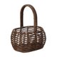 thumbnail image 4 of Cesta de mano, cesta de la compra, organizador resistente hecho a mano, regalo de cumpleaños, ratán tejido. marron oscuro, 4 of 7