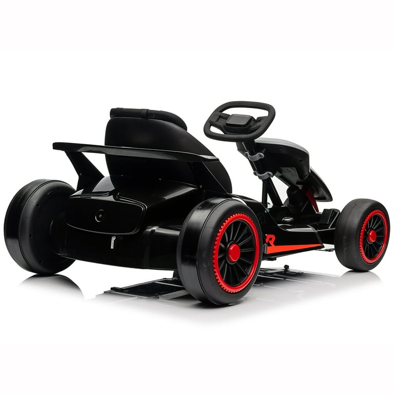 Joyracer 24V Ride on Toys, 4-Wheeler Electric Scooter w/ Helmet