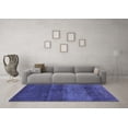 thumbnail image 3 of Ahgly Company Indoor Round Abstract Blue Contemporary Area Rugs, 8' Round, 3 of 4