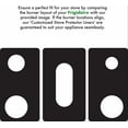 thumbnail image 2 of Stove Protector Liners Compatible with Frigidaire Stoves, Gas Ranges - Customized - Easy Cleaning Liners for Frigidaire Compatible Model FPGH3077RFC, 2 of 7