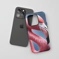 thumbnail image 2 of Flamingo For All iPhone Series Protective Phone Case Realistic Nature Pink Blue, 2 of 7