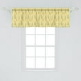 thumbnail image 2 of Floral Window Valance, Design of Vertically Scattered Flowers Garden Art Items, Curtain Valance for Kitchen Bedroom Decor with Rod Pocket, 54" X 18", Pastel Yellow Army Green, by Ambesonne, 2 of 2