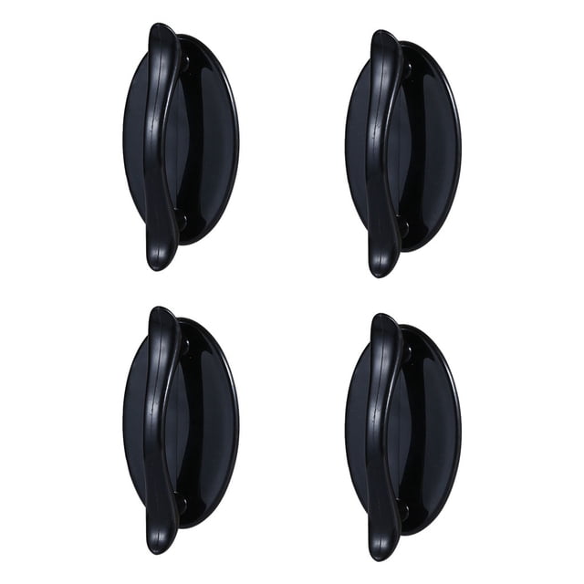 Yuarrent 4x manijas de cajón que no destiñen, no deformables y duraderas, para gabinetes y ventanas, amplia aplicación Decoración del hogar negro