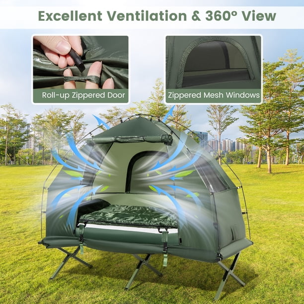 SKANDIKA Haug Lit de camp avec tente pour 2 personnes | MAX Trader GmbH