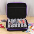 thumbnail image 3 of Botellas caja almacenamiento 30 diamante pintura encantos bordado herramienta bolsa púrpura, 3 of 9