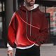 thumbnail image 1 of Sudadera con capucha para hombre, estilo casual, con cuello redondo, estampado, manga larga, blusa de poliéster, 1 of 6