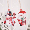 thumbnail image 5 of 4 Uds Retro europeo muñeco sin rostro colgante pareja muñeca colgante árbol de Navidad Accesorios, 5 of 5