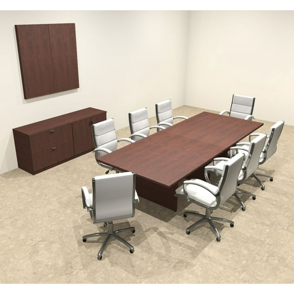 Modern Rectangular 10' Conference table, #OT-SUL-C27