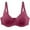 Wine, variant on Underwire Bras for Women Push up Plus Size Lightweight Breathable Juniors Bras 34C-46E