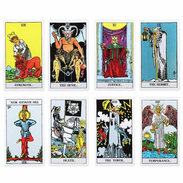 La baraja de Tarot más popular, juego de 78 cartas Fivean unisex