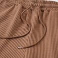thumbnail image 7 of Besolor Men's Shorts Summer Casual Knee Length Elastic Waisted Drawstring Loose Workout Half Pants with Pockets(Small,Khaki), 7 of 7