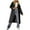 Black, variant on IROINNID Women's Mid-Long Trench coat Coat Solid Color Long Sleeve Loose Warm Jacket Slim Winter Hoodless Coats, Green