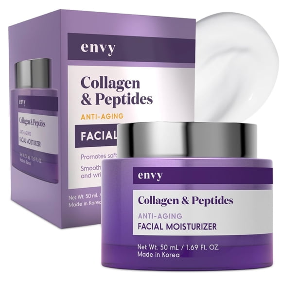 Crema Hidratante Facial Envy Colágeno y Péptidos Anti-Envejecimiento 50 ml