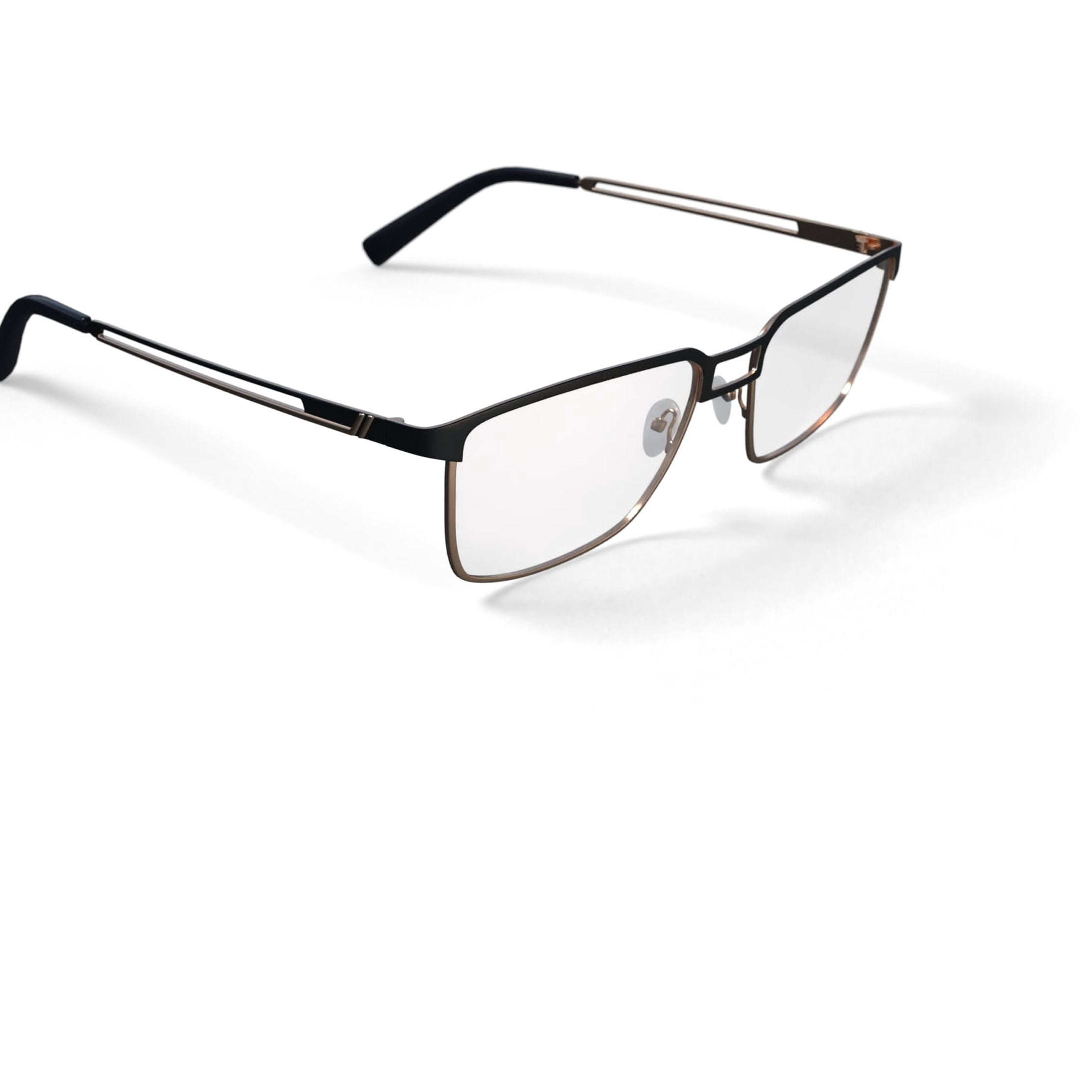 Reverb Men's RVMO5134 Prescription Eyeglasses with Case, Black