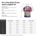 thumbnail image 5 of Honeii Colorful Balloon Cake Celebration for Men's Short-Sleeved Button-Up Collared Shirt Featuring A Pocket, Perfect for Beach Vacations, And Travel Adventures.-4X-Large, 5 of 5