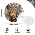 thumbnail image 3 of Woman Of Face Black Round Placemats Plate Mats 15 Inch Non-Slip Heat Resistant Washable PVC Set Indoor for Kitchen Dining Table 1PC, 3 of 6