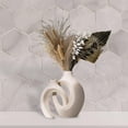 thumbnail image 1 of Florero de cerámica hueco perfecl decoración nórdica moderna bohemia Negro, 1 of 8