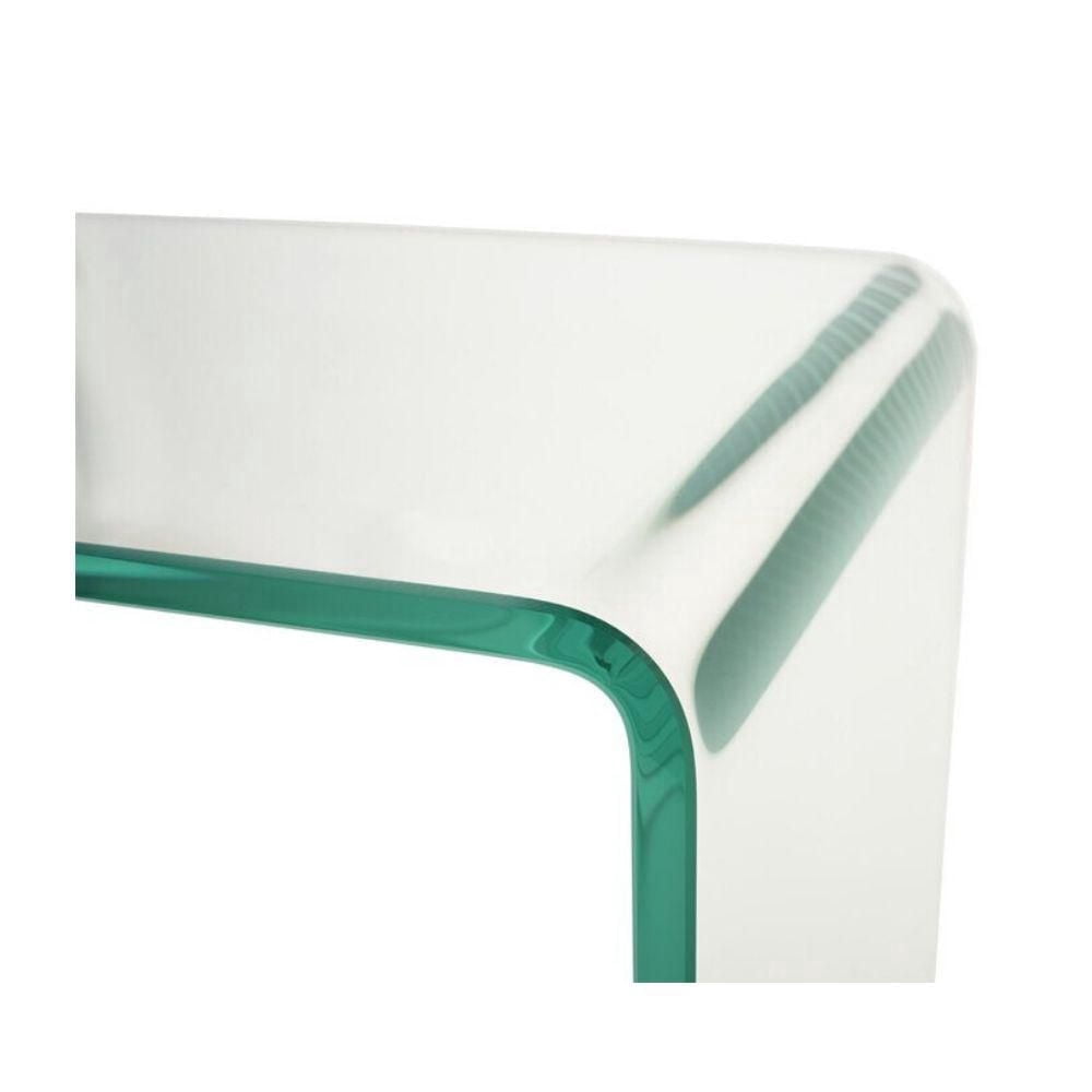 Waterfall Glass Console Table 30x43x14in
