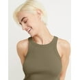 thumbnail image 4 of Hanes Originals Women's Cotton Ribbed Tank Oregano XS, 4 of 5