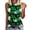 White, variant on Womens Work Shirts Crew Neck Sleeveless St. Patrick'S Day Printed Womens Summer Tops,Yellow,XL