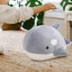 thumbnail image 4 of Peluche de pez de mamífero marino, cojín cómodo para abrazar, almohada de pez para niños Gris 35cm, 4 of 6