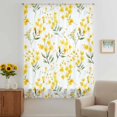 thumbnail image 3 of Yellow Flowers Spring Sheer Curtains 45 Inches Long, Elegant Farmhouse Botanical Light Filering Curtains, Breathable Simi Curtain Privacy Drapes for Kitchen Bathroom Small Window Treatment, 3 of 9