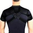 thumbnail image 4 of Lifetechs 1 Set Adjustable Shoulder Brace Men Women Torn Rotator Joint Cuff Pain Relief Compression Sleeve Cross Wrap Recovery Shoulder Stability Support Strap, 4 of 8