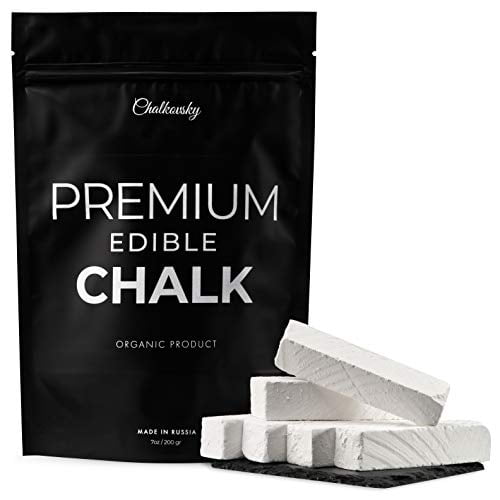 Andreevsky Chalk, Lumpy Food 4 oz Chalk Chunks Natural for Eating Chalk for Eating Chalk Edible Eating