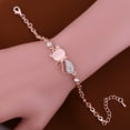 thumbnail image 6 of Naierhg Women Ladies Lovely Cat Pendant Opal Rhinestone Bangle Bracelet Chain Jewelry for Daily Life, 6 of 8