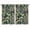 Aloha Floral, variant on Aloha Retro Theme 2-Piece Kitchen Curtains, 42x63 Inch Tropical Plant & Jungle Leaves Print Semi-Sheer Window Treatment Panels