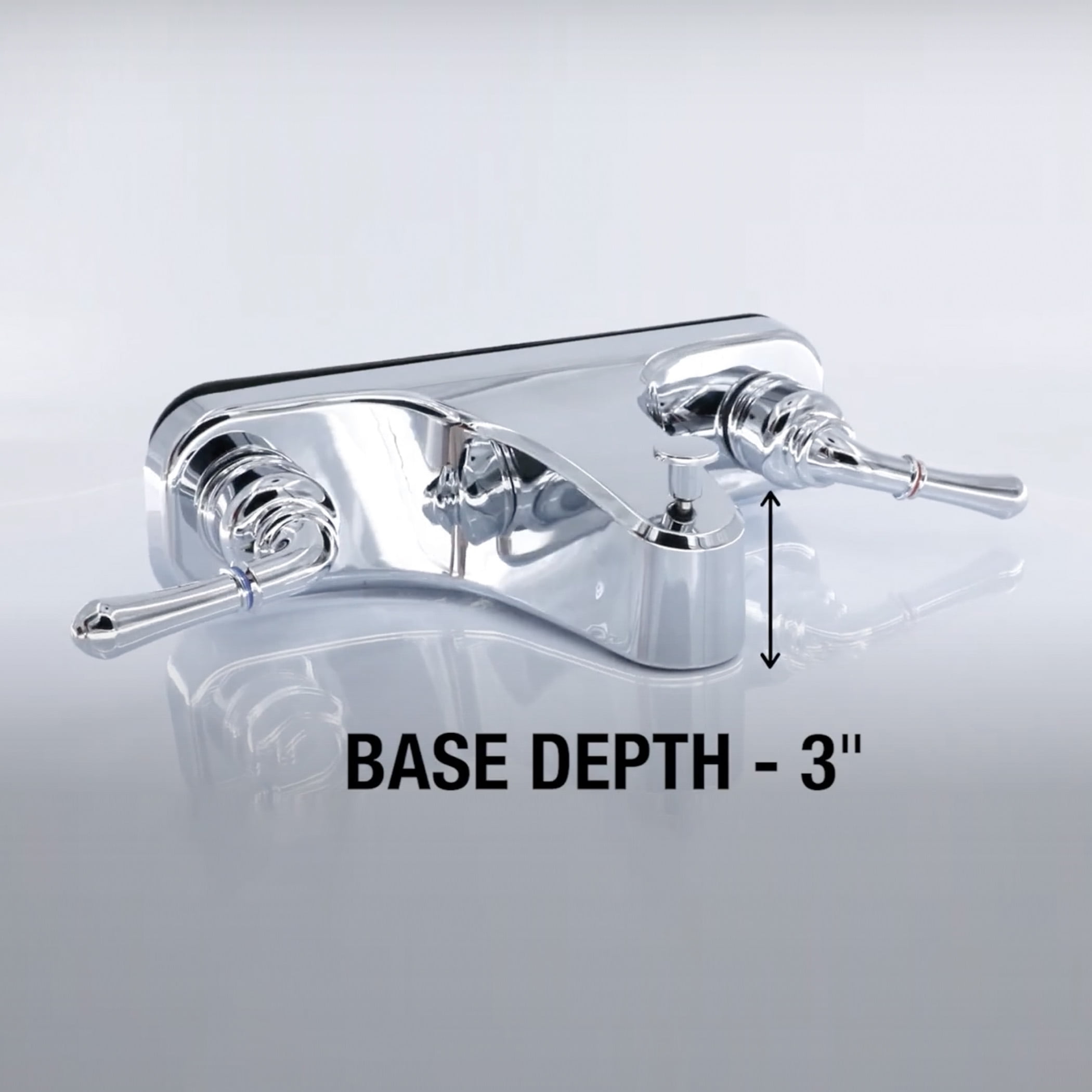 Danco 8-inch Lever-Style Mobile Home Bathroom Center-Set Tub/Shower Faucet in Chrome (10882X)