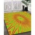 thumbnail image 2 of Ahgly Company Indoor Rectangle Patterned Neon Orange Area Rugs, 2' x 3', 2 of 6