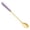 Purple, variant on 1 Pc Stainless Steel Coffee Spoons, Mini Teaspoons for Stirring, Lightweight Small Demitasse Spoon for Coffee, Tea, Ice Cream, Dessert, Cake, 6.88x0.94 inch