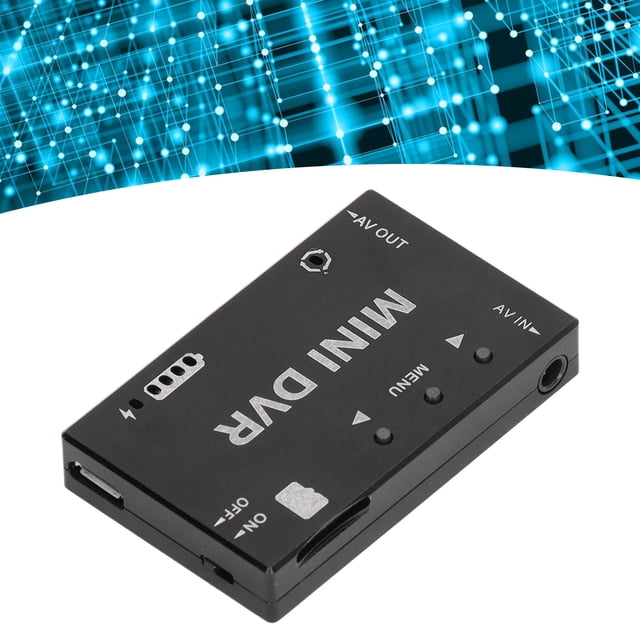Mini Módulo DVR FPV, Batería de 400 Mah RC Módulo de Grabadora de Video Aleación de Aluminio 11 Tipos Menú del Idioma Negro 5V DC Dron RC