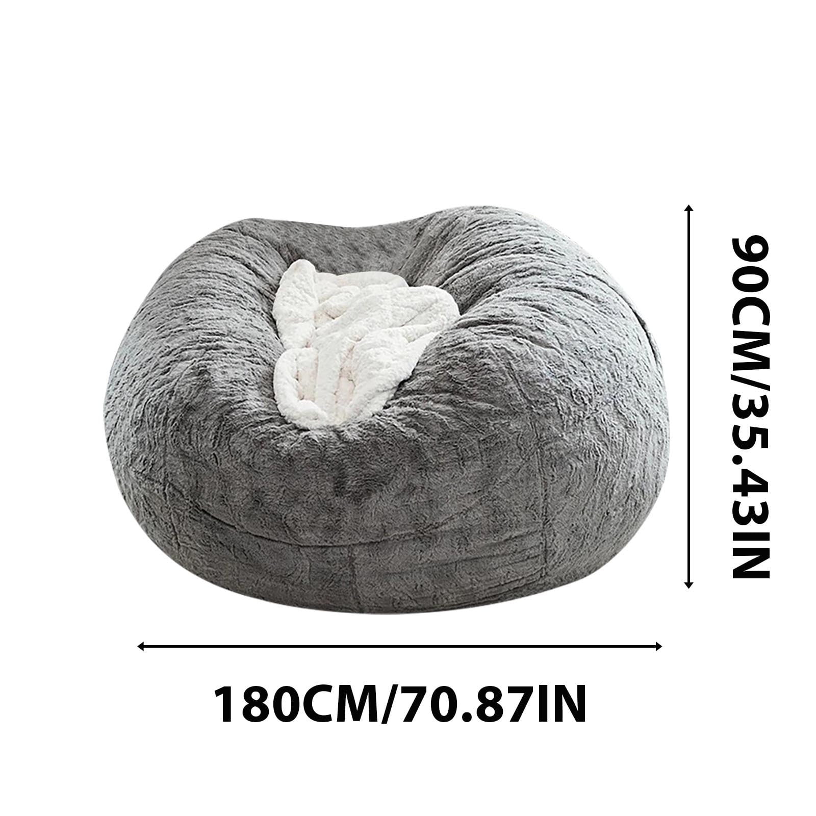 Sunshinehomely Bean Bag Chair Cover for Adults Kids, No Filler, Cover Only, Machine Washable