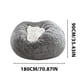 thumbnail image 5 of 1 funda para silla grande circular suave y esponjosa, cómoda funda de terciopelo para sofá, para sala de estar, dormitorio, oficina, decoración del hogar, SOLO funda, SIN RELLENO, 180 cm x 90 cm., 5 of 5