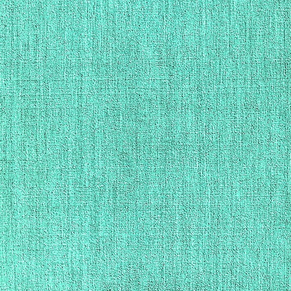 Ahgly Company Indoor Square Solid Turquoise Blue Modern Area Rugs, 3' Square